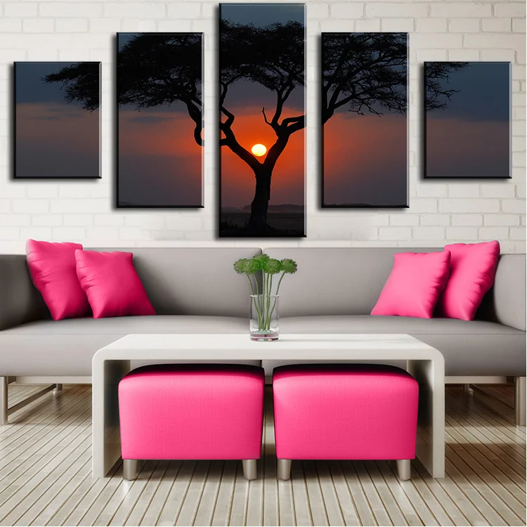 different sunset Modern Home Wall Decor Canvas Picture Art Print WALL