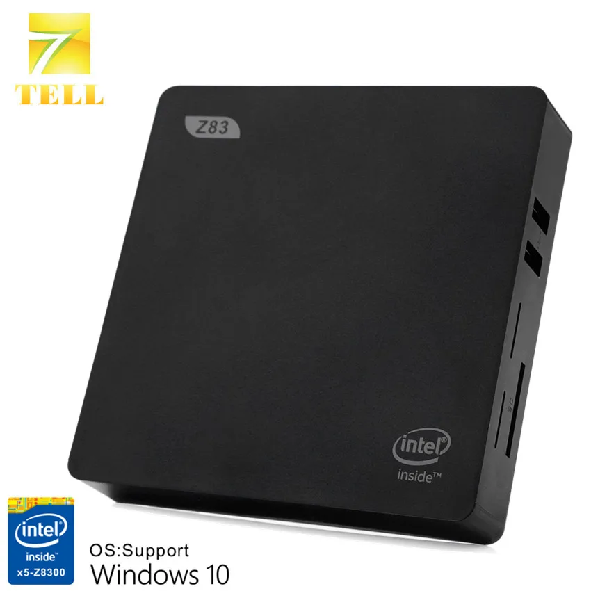 Z83 TV Box 2G 32G Windows 10 Intel Atom x5-Z8300 4K 3D Mini PC 1000M LAN Bluetooth 4.0 2.4G 5.8G Wifi Miracast Set Top Box