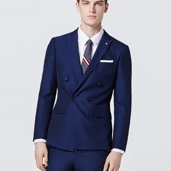 

Royal Blue Wedding Suits for Best Men Business Suit Casamento Suit Men 3Pcs(Jacket+Vest+Pants) Terno Masculino Slim Fit Hot Sale