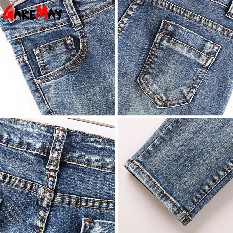 Garemay Stretch Jeans Skinny Women Slim Female Denim Ladies Jeans Womens Spring Denim trousers Pencil Pants Jeans Femme