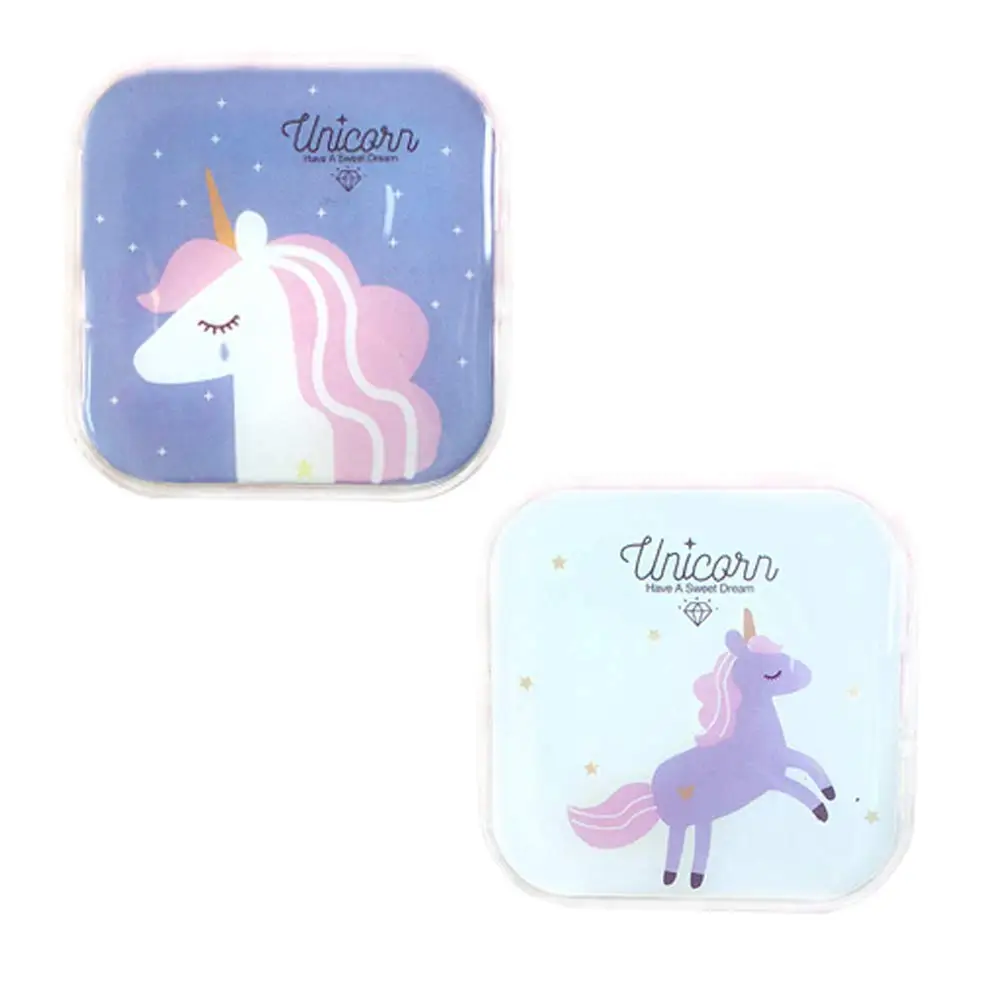 

Unicorn Popular Mini Contact Lens Case Box Travel Kit with Solution Bottle,Tweezers Easy Carry Mirror Container
