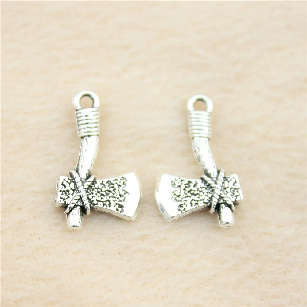 

62pcs/lot 22*14mm ancient silver Ax charm Pendants DIY jewelry for bracelet necklace earring