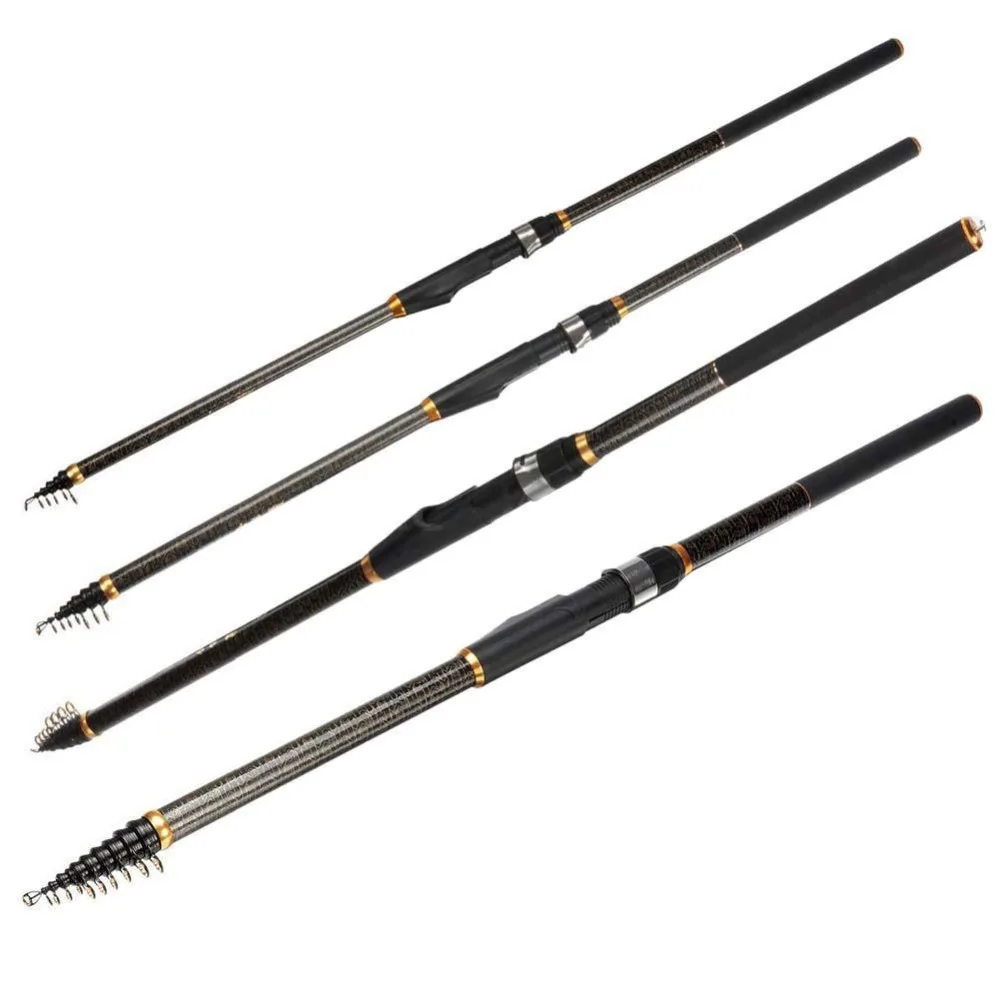 

Carbon Spinning Telescopic Fishing Rod 3.6M 4.5M 5.4M 6.3M Portable Power Hand Fishing Tackle Lure Rod Surf Spinning Rod IBIKE