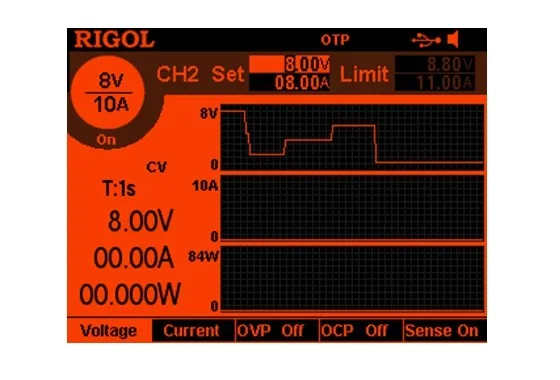 Rigol DP821 тройной выход 140 ВАТТ DC источник питания 2 канала