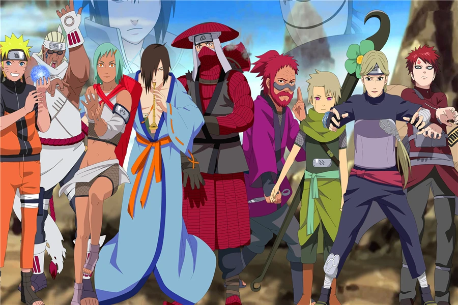 Personalizado Canvas Art Cartaz Naruto Naruto Shippuden Akatsuki