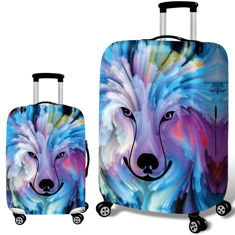 Leopard Luggage Protective Cover Apply 18-32 Inch Trolley Suitcase Elastic Dust Bags Case Travel Accessories Supplies Gear Item