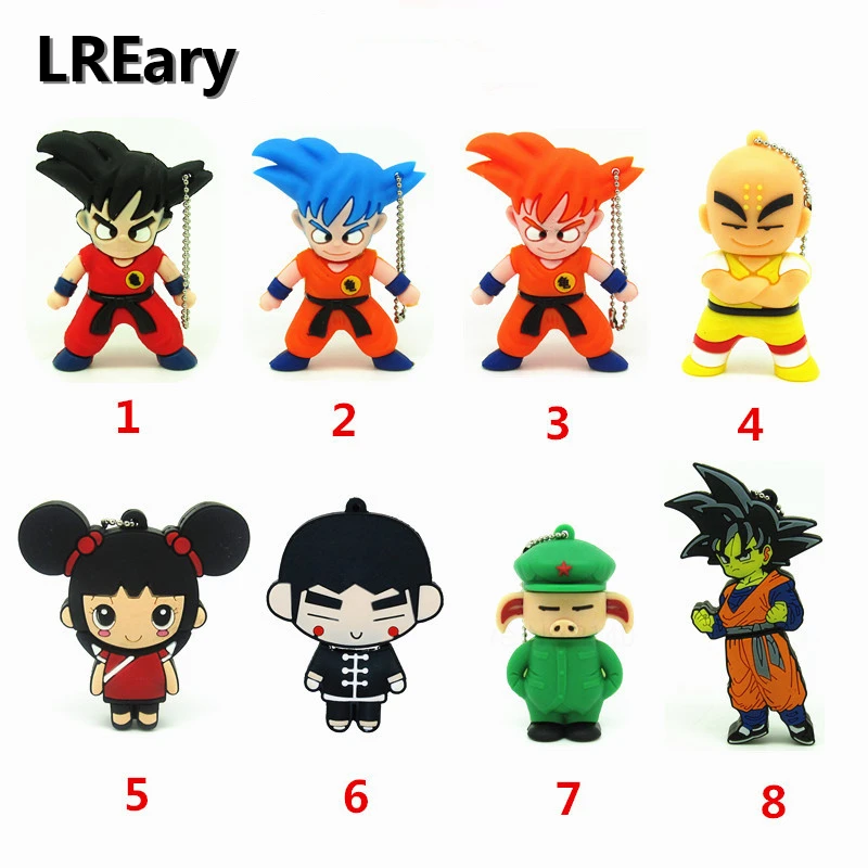 

Cartoon Goku Kuririn usb flash drive disk memory stick Dragon Ball Pen drive personalized mini gift pendrive 4gb 8gb 16gb 32gb