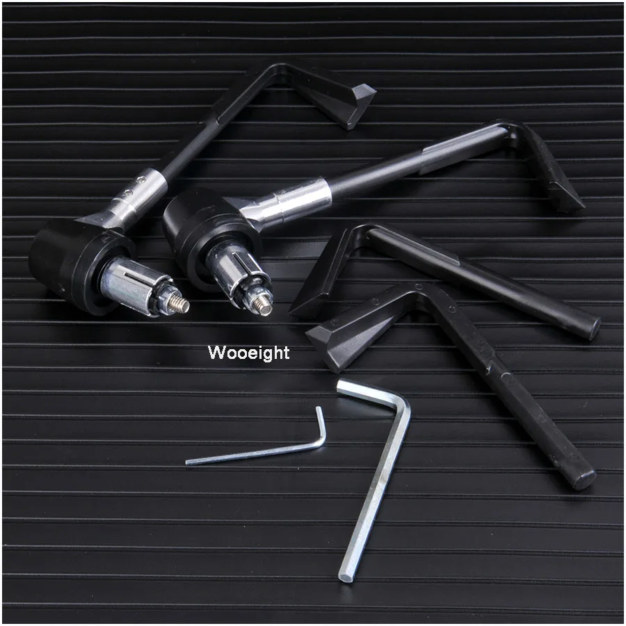Wooieght Motorcycle CNC Anti Fall Brake Clutch Levers Handguard Hand Grips Handle Bar Protector For Bike Harley ATV Dirt Bike (2)
