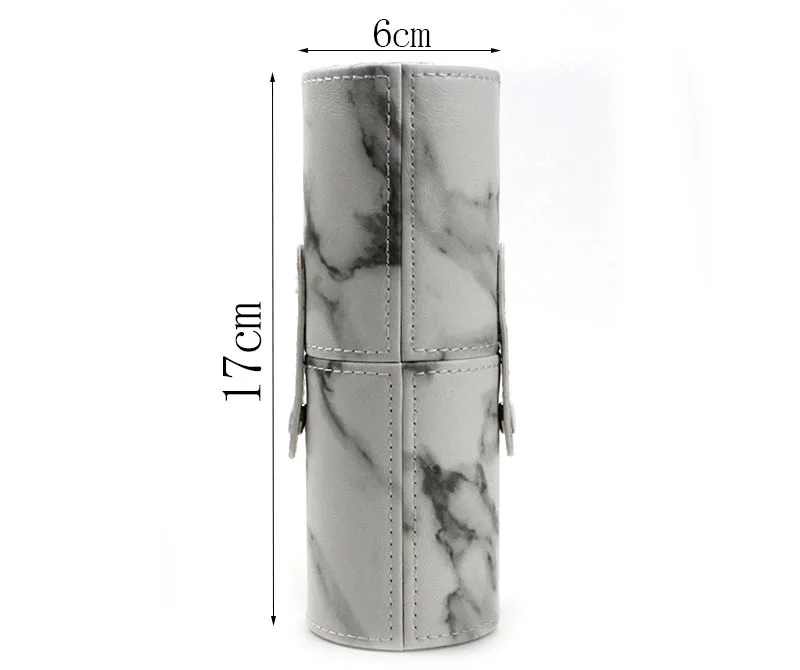 5 шт./компл. Pro мрамор набор кистей для макияжа Мощность Красота макияж кисть, косметические инструменты с Мрамор узор цилиндр ПУ кисти мешок