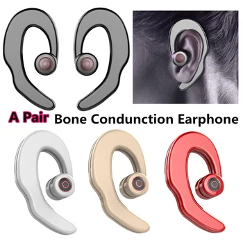 

Wireless Bluetooth Bone Conduction Headphone Ear Hook No Pain Sport Music Headset Magnetic Portable Earphone For Iphone Android