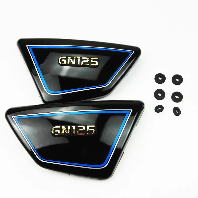 

1Pair Right & Left Frame Side Covers Panels for suzuki GN 125 GN125 Black or Red