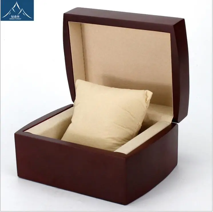 

Premium flannel jewelry box flip wooden box custom watch box Rectangle Storage Boxes for Expensive Watch Display Collection