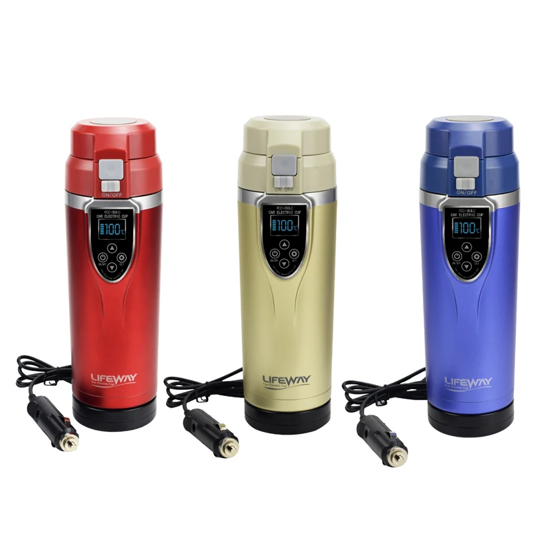 Cena Przenośny do samochodu podgrzewany kubek 350ML regulacja temperatury wrzący kubek samochód elektryczny czajnik do kawy i herbaty kubek samochodowy akcesoria samochodowe