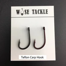 20 шт. анти-полированный крючок матовый черный/камуфляж коричневый тефлон с покрытием-химически заточен-Mirco колючая-PTFE покрытием для рыбалка на Карпов