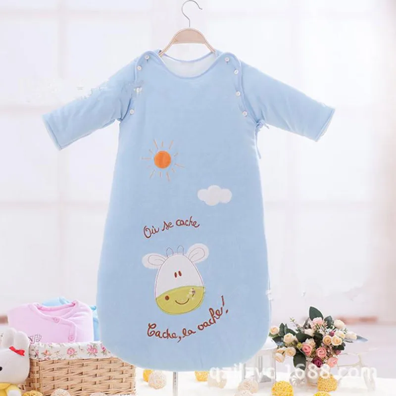 

Cotton Sleep Sack Newborn Baby Sleeping Bag With Detachable Sleeve Baby Sleeper