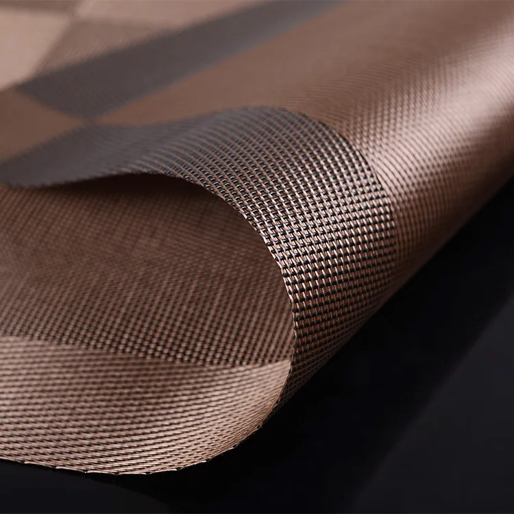 Upors 4 قطعة/المجموعة المفارش سادة خمر البلاستيك pvc حصيرة الوقايات طاولة الطعام عدم الانزلاق المنسوجة عداء 30*45 سنتيمتر