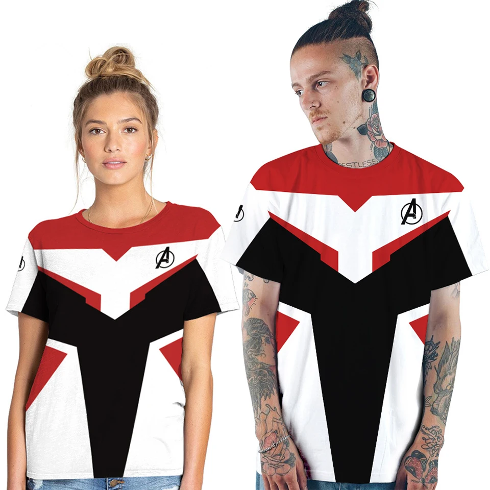 Avengers 4 Endgame Quantum War 3D Printed T shirts Men Short Shirt Couple Iron Cosplay Costume avengers endgame Cosplay Women
