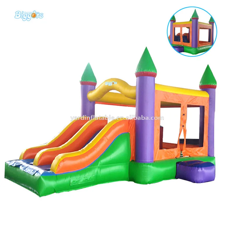 Hot selling commercial bouncy castle slide inflatable house combo for sale