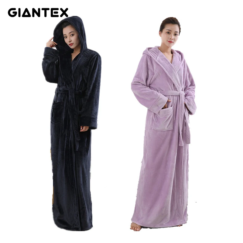 GIANTEX женские банные полотенца с капюшоном для взрослых ванна халатов полотенец