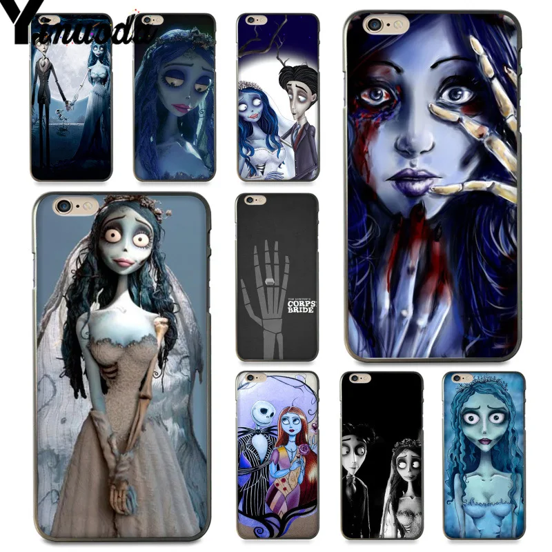 

Yinuoda For iphone 7 6 X Case Tim Burton's Corpse Bride Phone Case Cover for iPhone 6S 6plus 7 7plus 8 8Plus X 5 5S XS XR XSMAX