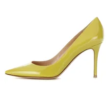 Amourplato Summer Style Women’s Ladies Handmade Fashion Slip On 85mm Pointy Basic Office Party Prom High Heel Pumps Shoes