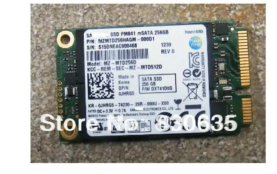 Ssd 256 ГБ г PM841 серии Mini pci прибытие-e MZMTD256HAGM SATA3 SATA6.0Gbps mSATA твердотельный диск полный