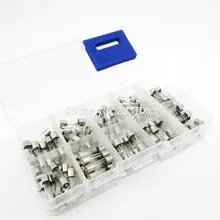 100PCS/LOT 10Kinds 5x20mm Fast Glass Fuses Kit In Box 0.2A 0.5A 1A 2A 3A 5A 6A 8A 10A 15A/250V 5*20 Insurance Tube Package insurance block 7 5a