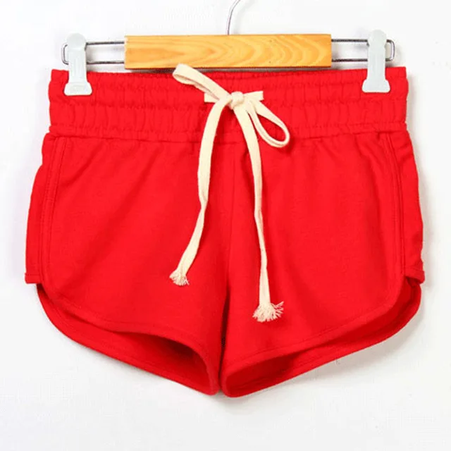 

Women Short for Workout Sport Running Shorts Feminino Breathable Shorts Women Drawstring Cotton Elastic Waist Women's shorts