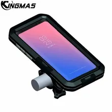 Waterproof Motorcycle Handlebar Phone Holder Stand Armor Outdoor Support For Samsung S8 plus S9 S7 S5 Bicycle Bike GPS Phone Bag