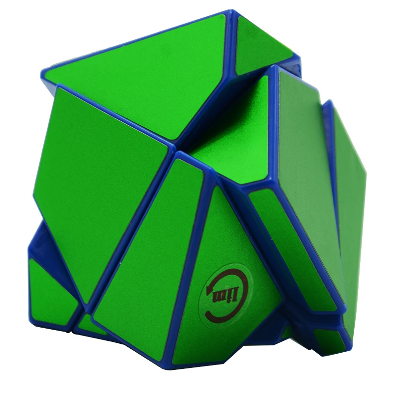 

Fangshi Lim 2x2 Ghost Guimo Cube Blue Base with Silver Sticker Speed Cube Puzzle Educational Toys Gh-ost-Cube