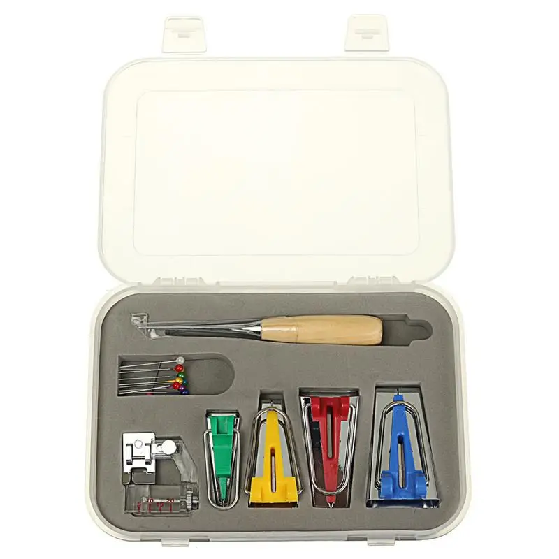 

Multifunction Sewing Bias Tape Maker Set Machine Tools Household Family Expenses Bias Binding Sew DIY Quilting Tool Patchwork