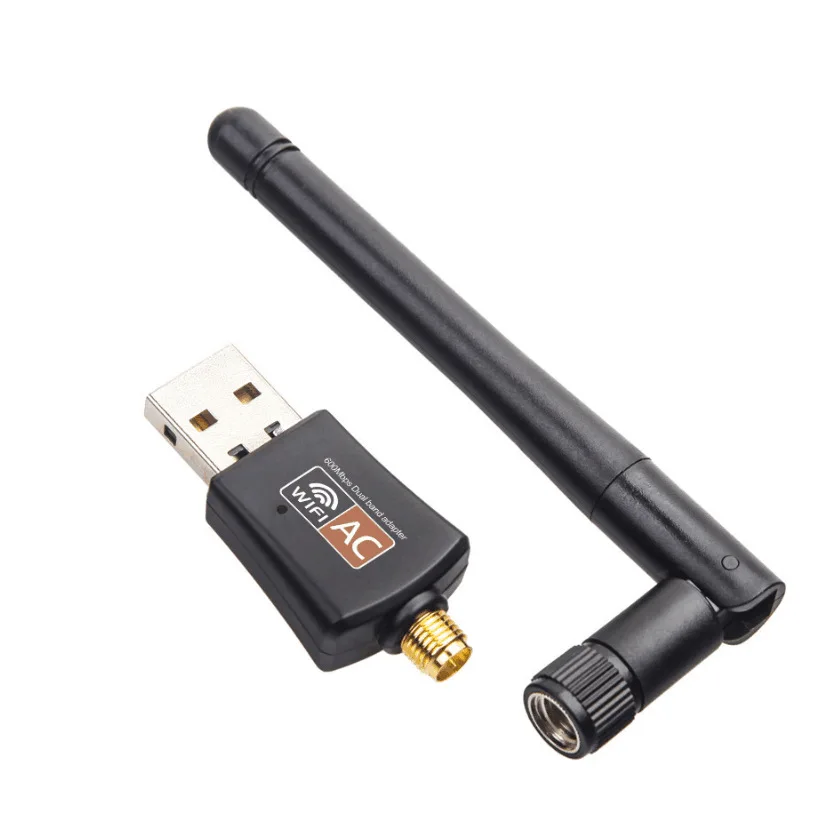 Беспроводной USB Wi-Fi Dongle адаптер 600 Мбит/с Антенна Dual Band 2,4 г/5,8 Г сетевой адаптер для рабочего стола/ ноутбук