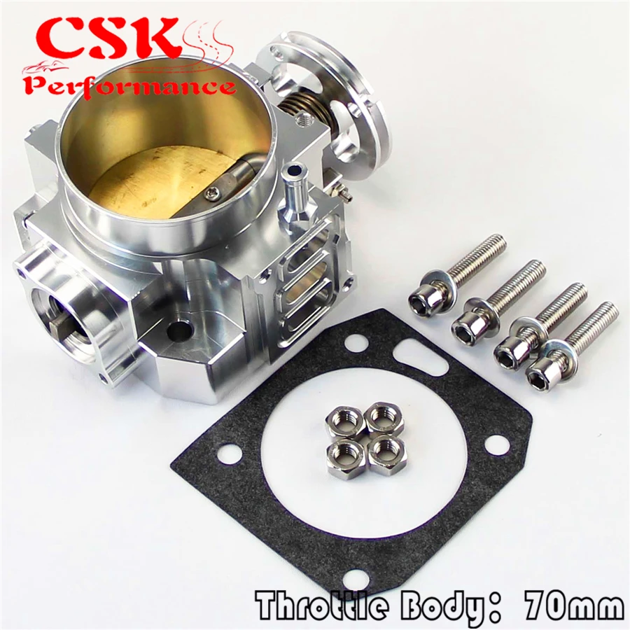 70mm Intake Manifold Throttle Body Plate Assembly For K Series K20 Engine Silverthrottle body
