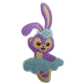 

new product Cartoon Bunny Embroidered Patches for Clothing Iron Sewing Applique Clothes Badge Stickers Jeans DIY Decoration Patc