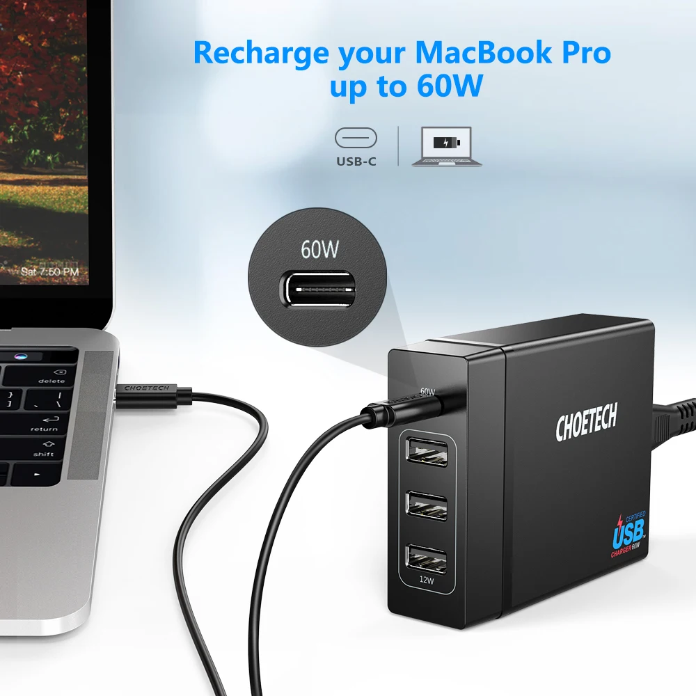 CHOETECH 72 W 4 ميناء USB نوع C شاحن لسطح المكتب محطة مع تسليم السلطة ل فون X 8 زائد ماك بوك برو الهاتف المحمول شاحن CHOETECH 72 W 4 ميناء USB نوع C شاحن لسطح المكتب محطة مع تسليم السلطة ل فون X 8 زائد ماك بوك برو الهاتف المحمول شاحن