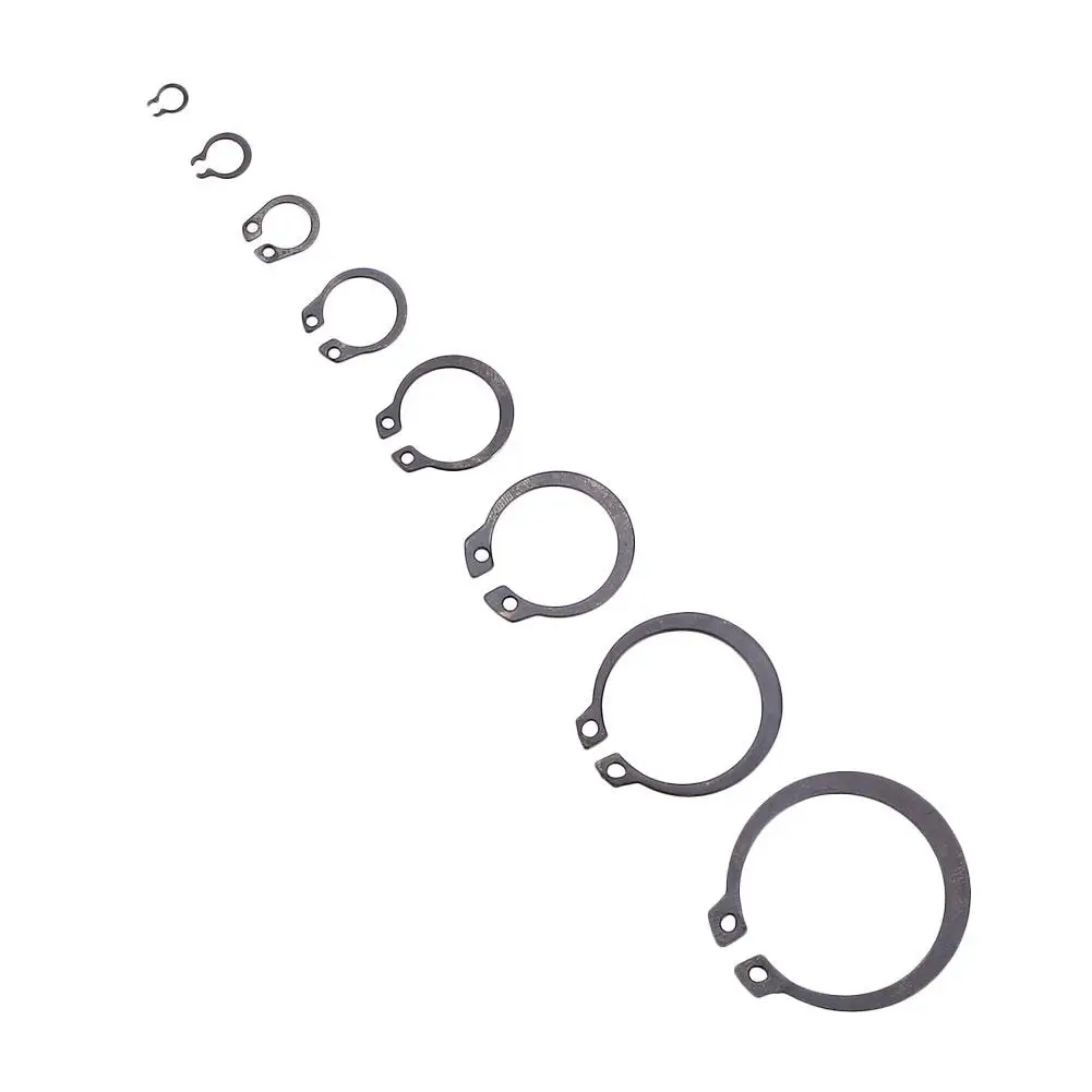 

300PCS Metal 3-32mm Black External Circlip Snap Ring Kit Automobiles Machinery