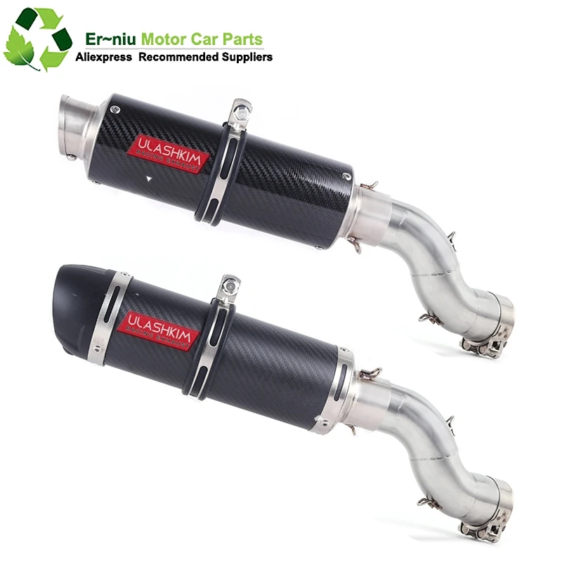 

Motorcycle Full System Exhaust Escape Slip-On For kawasaki Ninja 900 Z900 Modified Middle Link Pipe