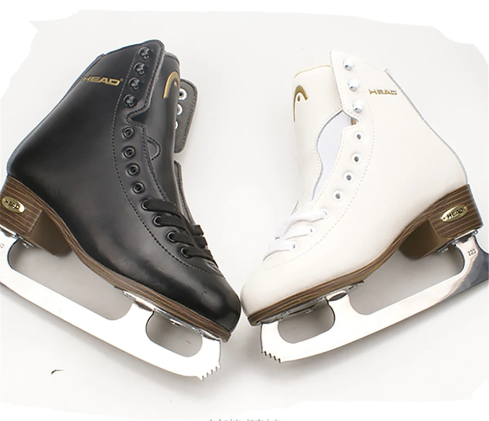 Adult Child Ice Skate Tricks Shoes Leather Ice Blade Skates Professional Flower Knife Ice Hockey Knife Real Ice Skating ID16