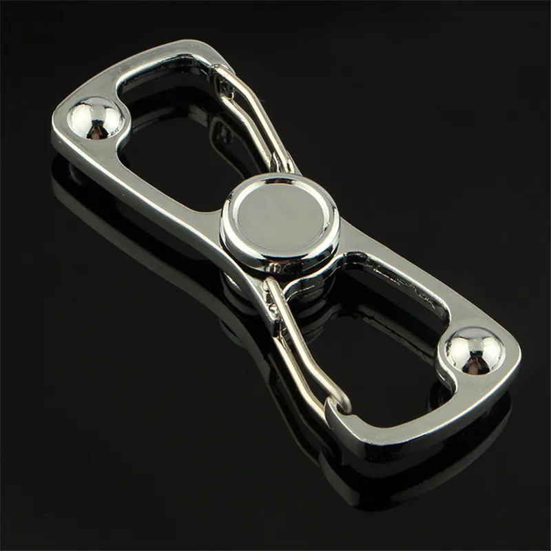 

HOMOD Handspinner stainless steel Gyro keychain Men Spinner Finger For Autism and Anti Stress Keyring Jewelry Accessories Gift