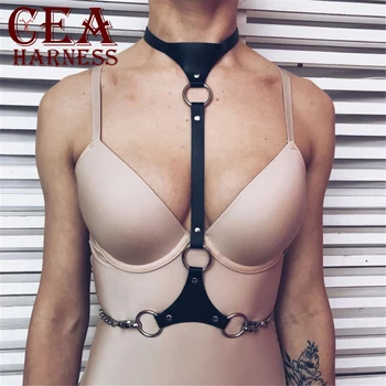

CEA.HARNESS Waist Garter For Female Erotic Accessories Chain Belt Bra Suspenders Restraints Harness Choker Bondage Strappy Belts