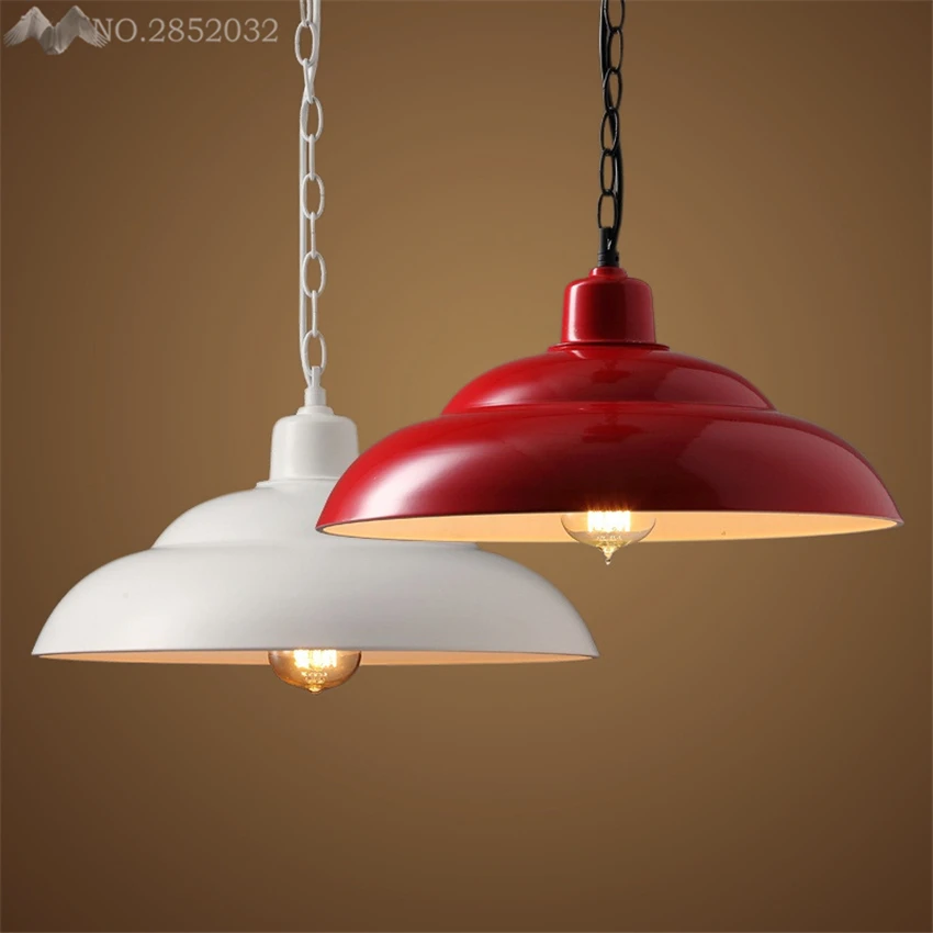 

LFH Nordic Simple Multi-color Single-headed Pendant Lights Lusters Iron Lampshade Study Lamps Restaurant Bar Cafe Lighting Decor