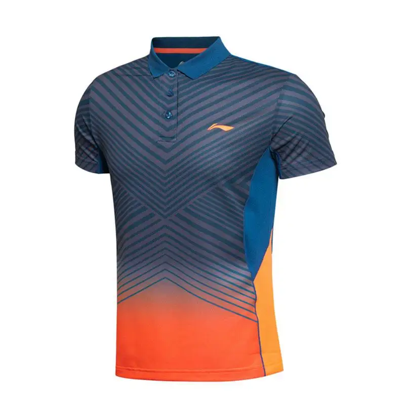 Li-Ning Женская футболка для бадминтона на сухих соревнованиях футболки с удобной подкладкой дышащие спортивные топы футболки AAYK134 - Цвет: AAYK134-4C