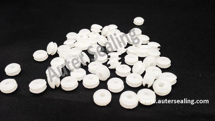 

Sil ID 4mm E OD 8.6mm 1.2mm Open / Cable Type Rubber Grommets for protects wire,cable and hose custom part silicone rubber seal