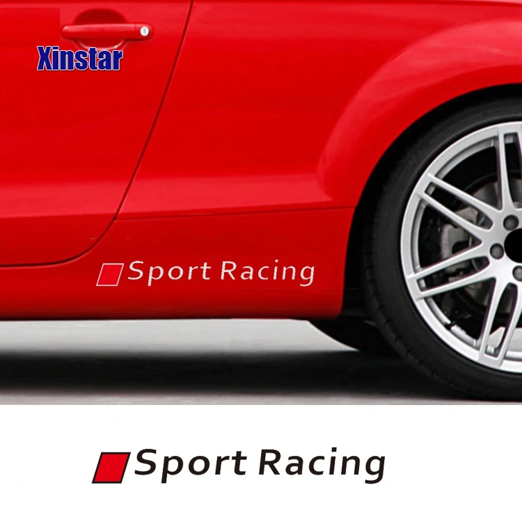 2 шт. Спортивные Гонки Для audi sline A3 A4 A5 A6 A7 A8 TT Q3 Q5 Q7 S3 S4 S5 S6|Наклейки на автомобиль| |