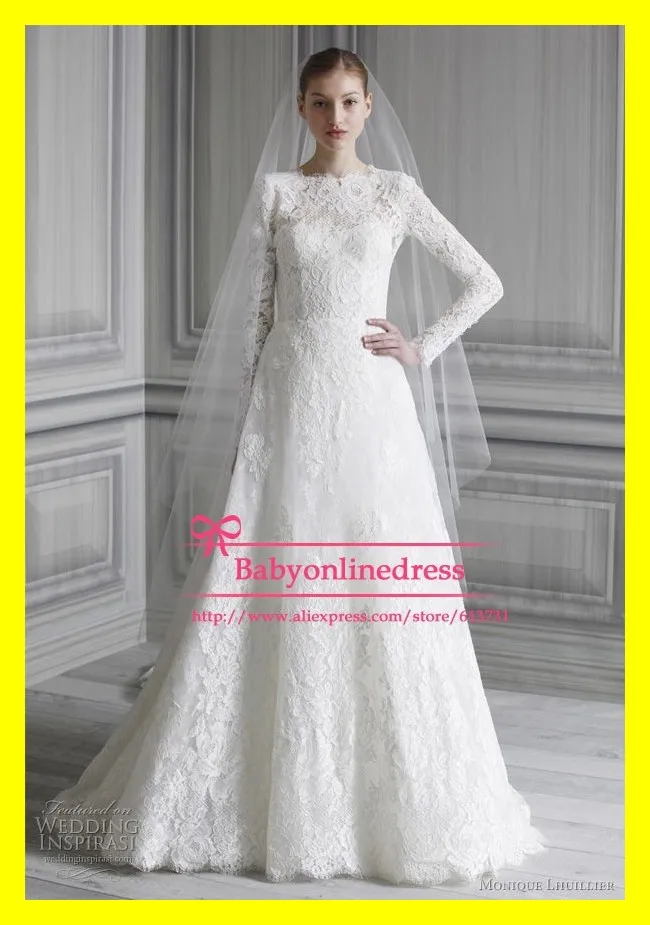 Wedding Dresses Tea Length A-Line Floor-Length Court Train Lace High Cap Sleeve Full Natural Backless Built-In Bra Customized 20 | Свадьбы и