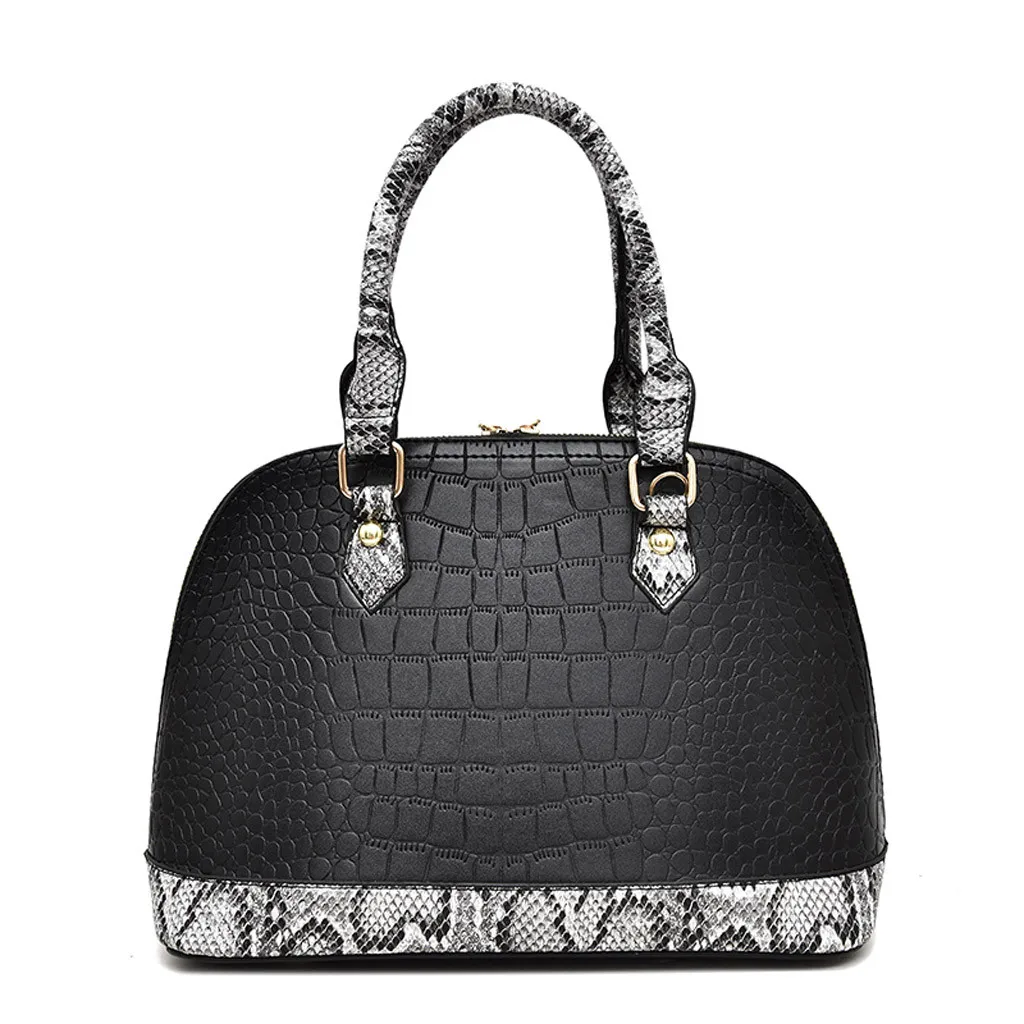 OCARDIAN сумки, женская модная сумка на плечо из змеиной кожи, кошелек в стиле Бостона, большая вместительность,, роскошный дизайн 5M23