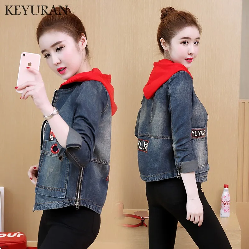 Джинсовая куртка женская Casacos Feminino размера плюс 2XL винтажная джинсовая с