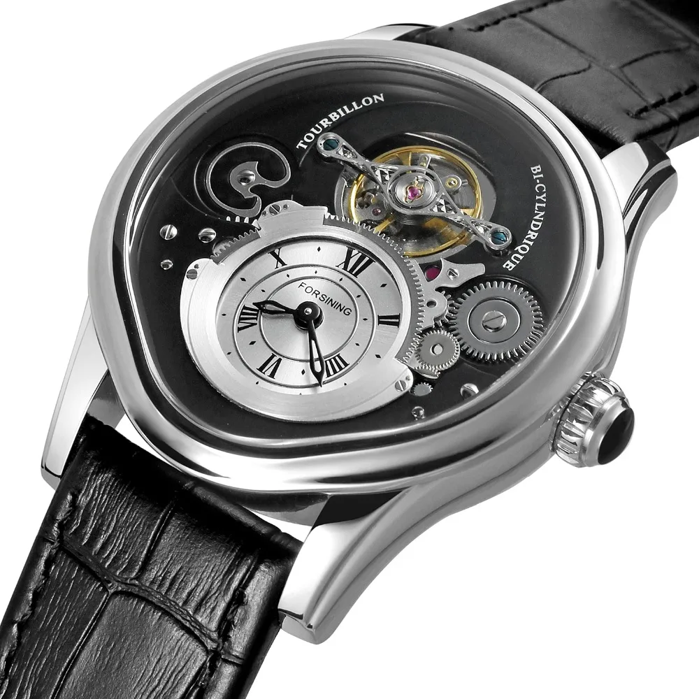 

FORSINING Brand Mens Luxury Classic Genuine Leather Band Automatic Mechanical Watch Wristwatch Relogios masculino Montre Homme