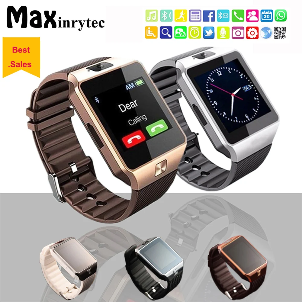 Maxinrytec Bluetooth Smart Watch DZ09 Relojes Smartwatch Relogios SIM Camera for IOS iPhone Samsung Huawei Xiaomi Android Phone