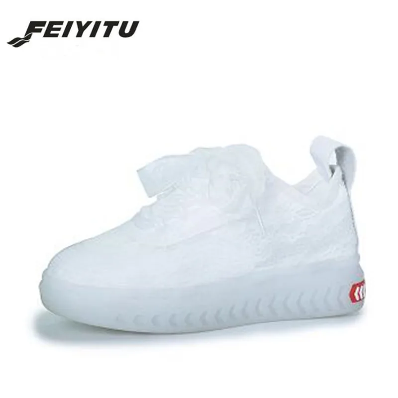 FeiYiTu/Женская обувь на платформе Цвет белый желтый красный Сезон весна 2018 года